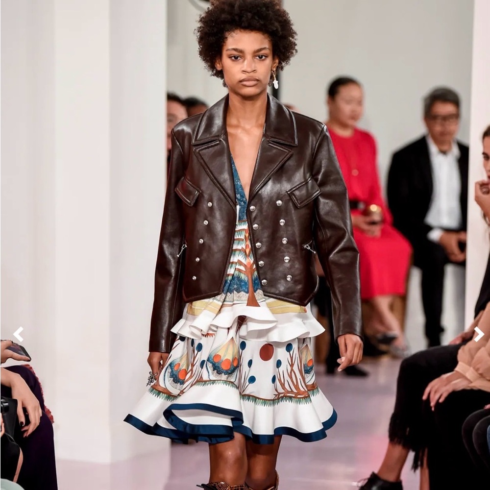 ✨ CHLOE spring summer 2018 painted silk dress